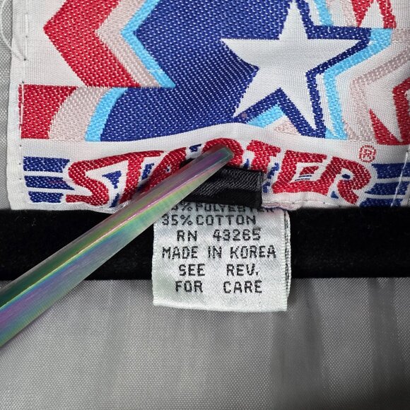 Vintage 90s Starter NFL Dallas Cowboys Mens Large Long Sleeve Pullover Jacket - Picture 7 of 9